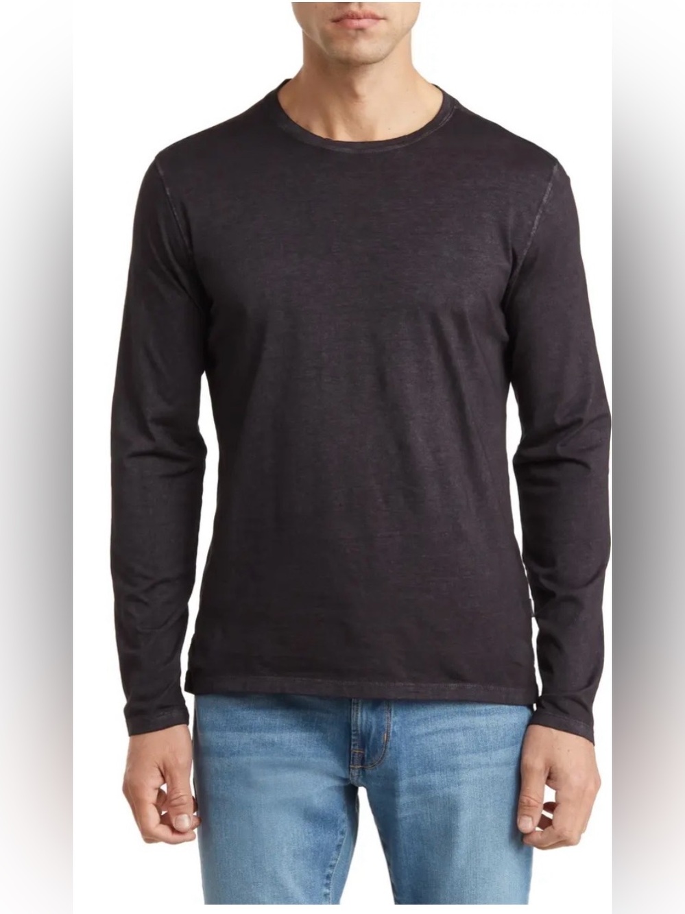 John Varvatos Long-Sleeve Crewneck purple size L